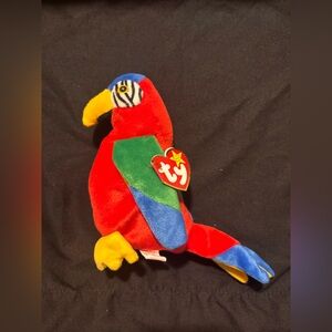 Ty Parrot Beanie Baby Plush- Jabber (1997)